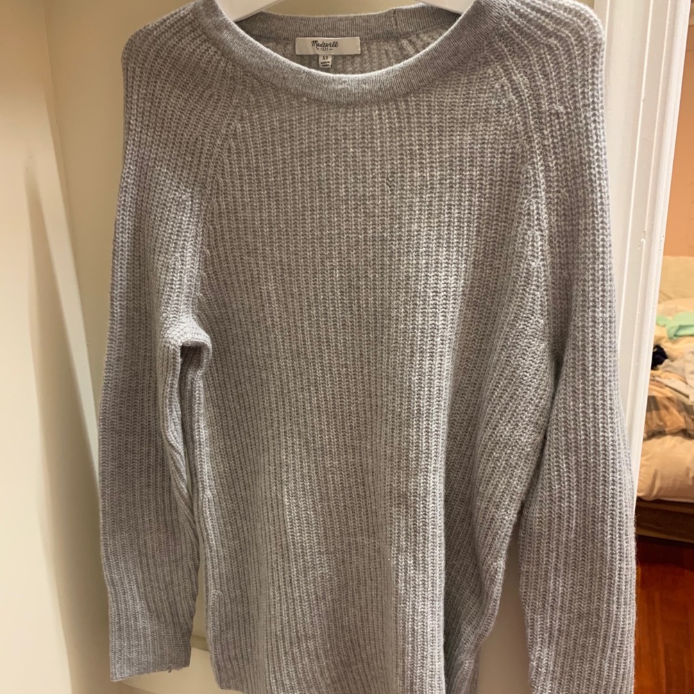light grey madewell sweater